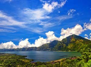 Kintamani Village for Mount Batur Volcano and Lake Batur View